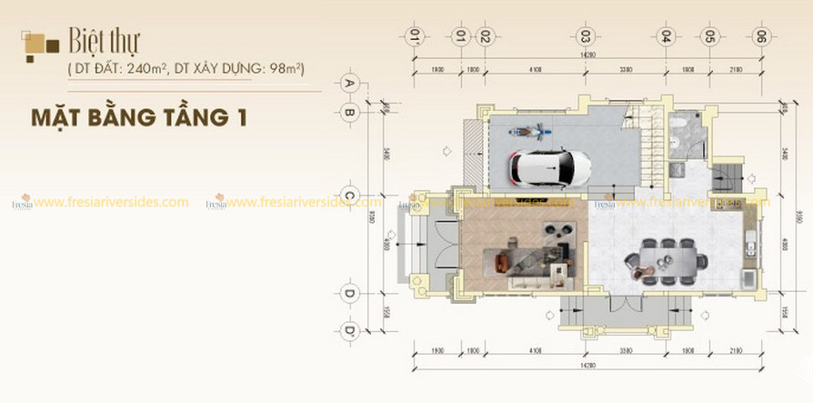 Biệt Thự Tầng 1