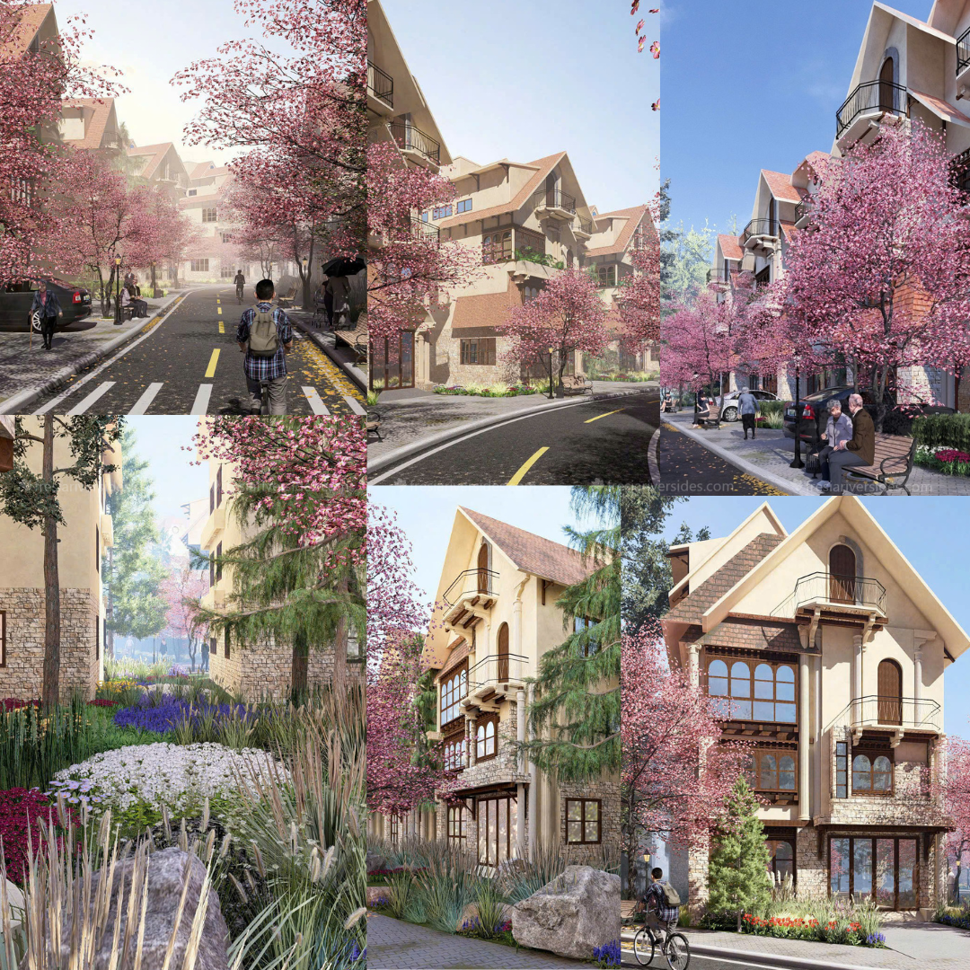 Hinh-anh-biet-thu-la-cerise-dalat-villas-cung-hoa-anh-dao-no-ro