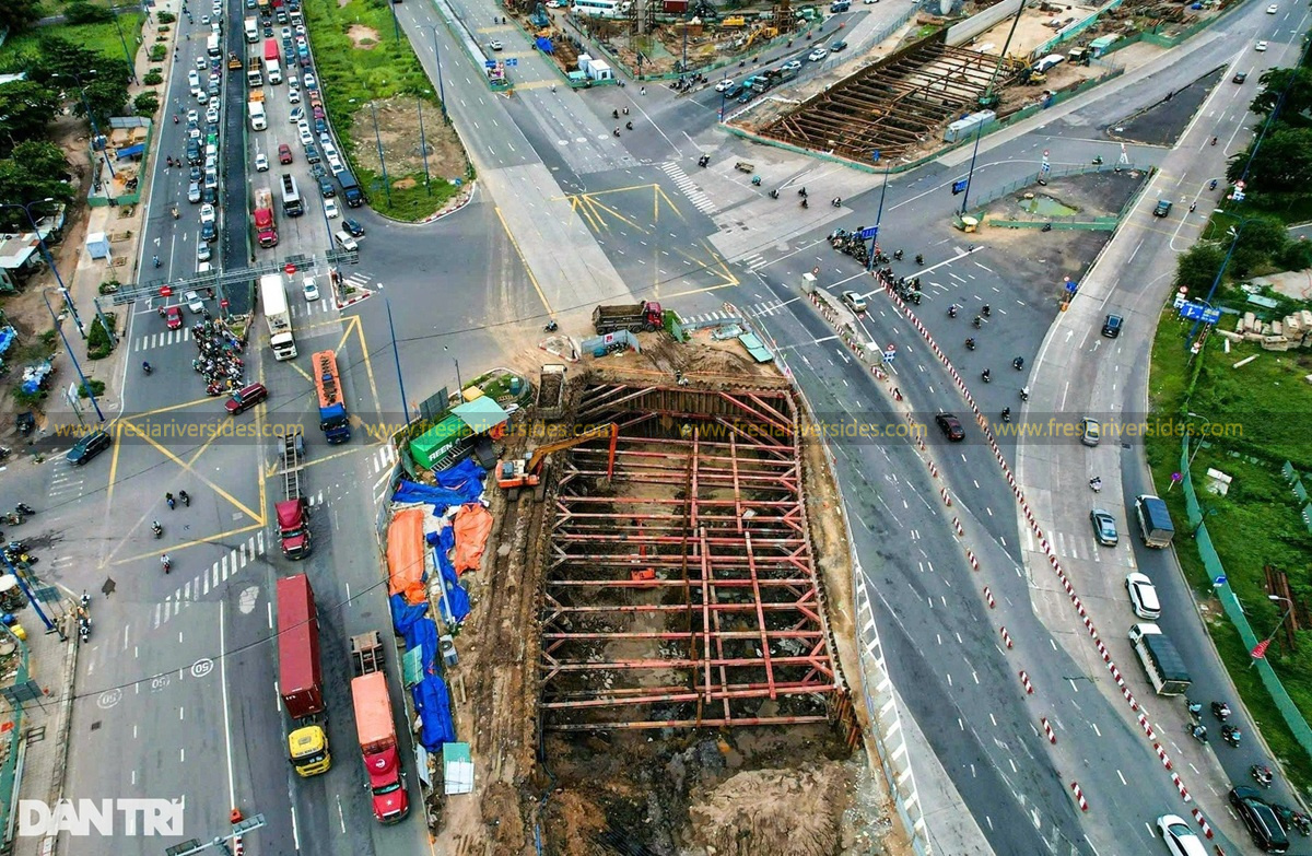 Hình ảnh tiến độ xây dựng nút giao An Phú