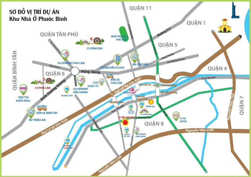 vị trí phòng ngủ mẫu dự án Phước Bình Home