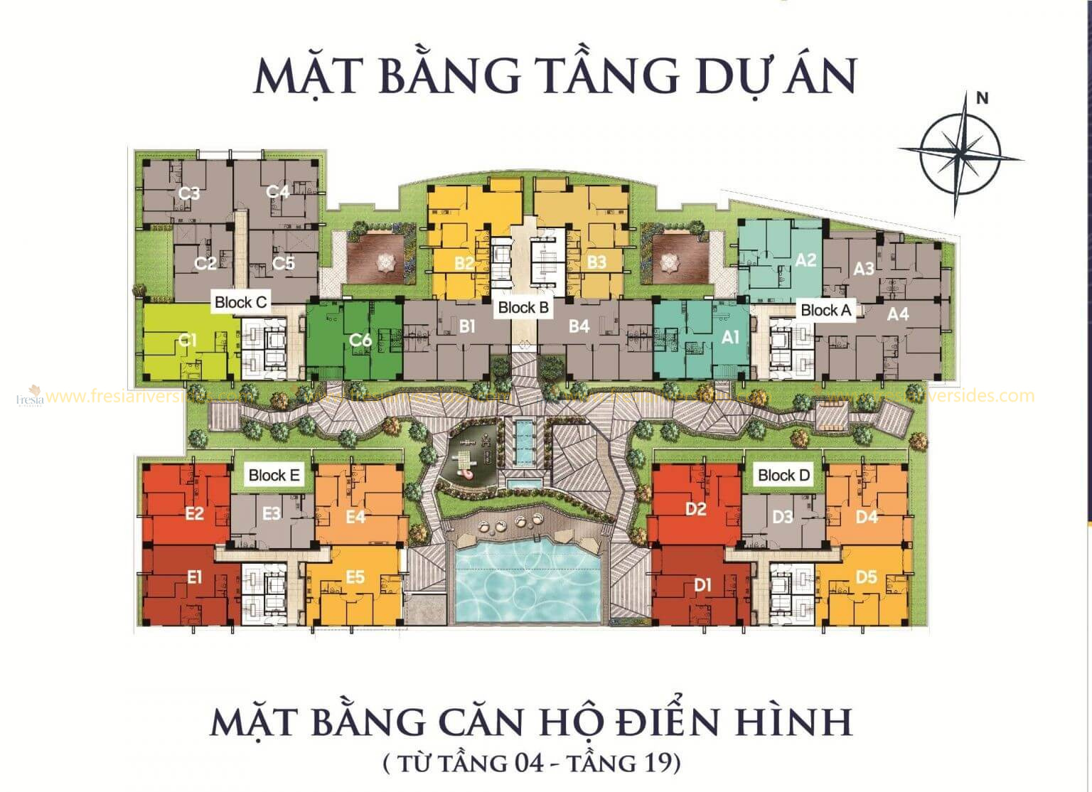 mặt bằng tầng cosmo city