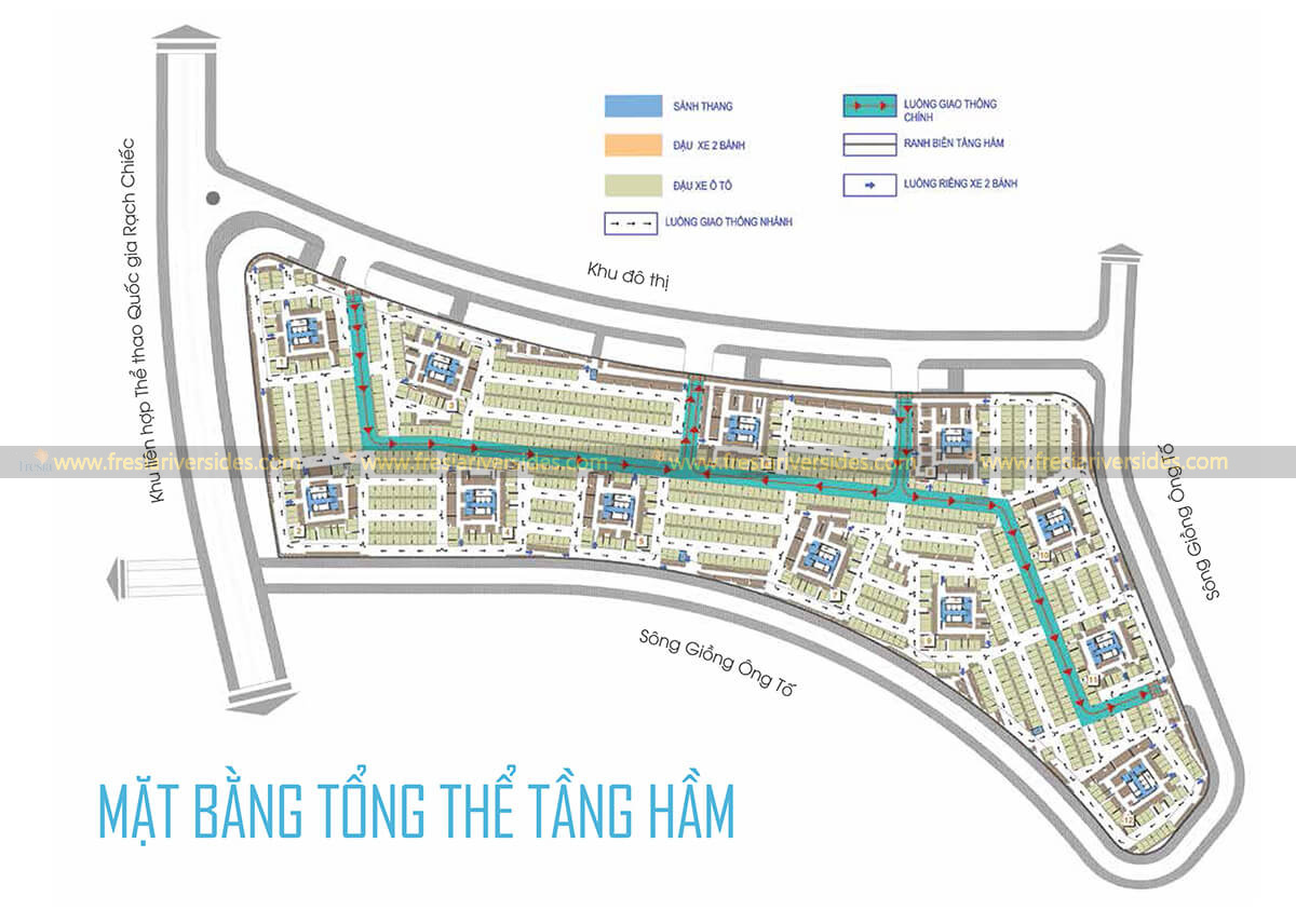 Mặt bằng tầng hầm dự án The Prive