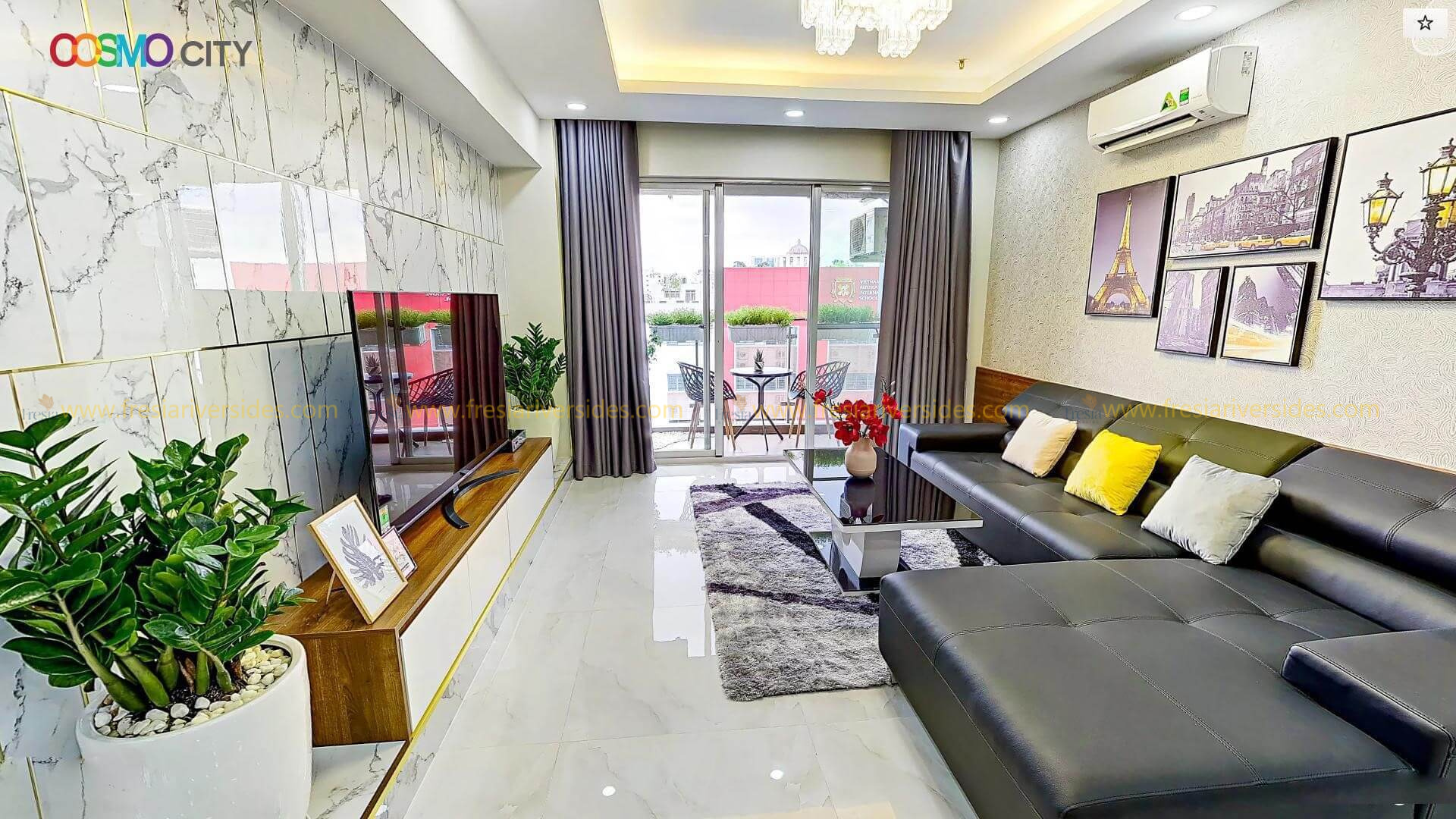 nhà mẫu căn hộ Cosmo City