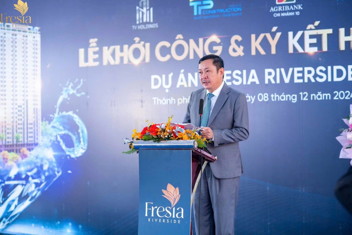 Ông Trần Hải Minh Chủ Tịch Hội Đồng Quản Trị TV Holdings phát biểu tại sự kiện