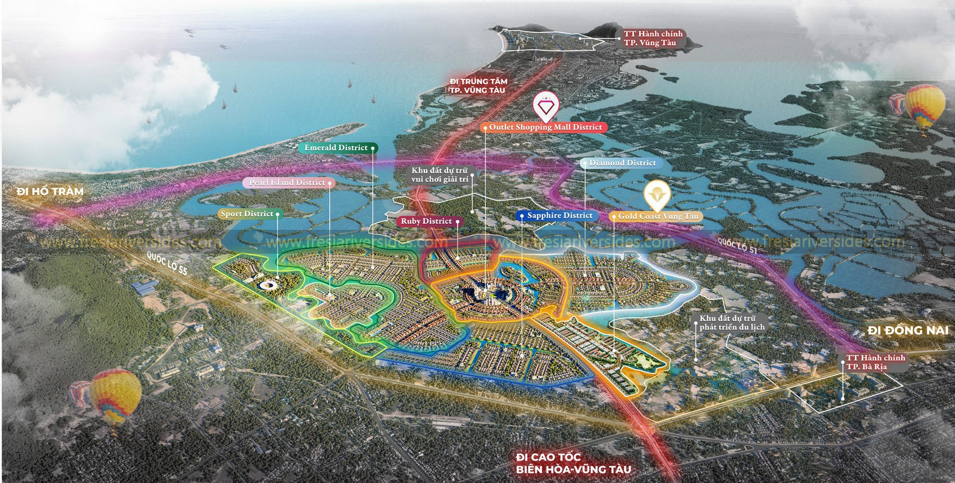 VỊ TRÍ DỰ ÁN GOLD COAST VŨNG TÀU