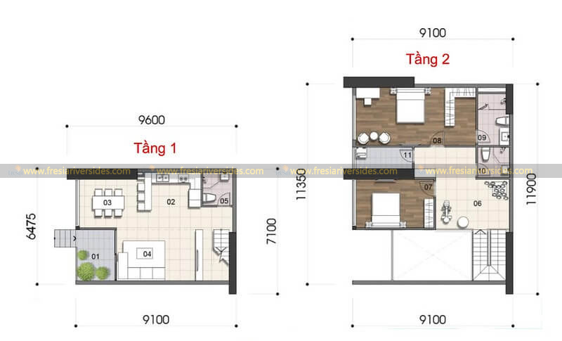 Thiết kế duplex villa The Prive